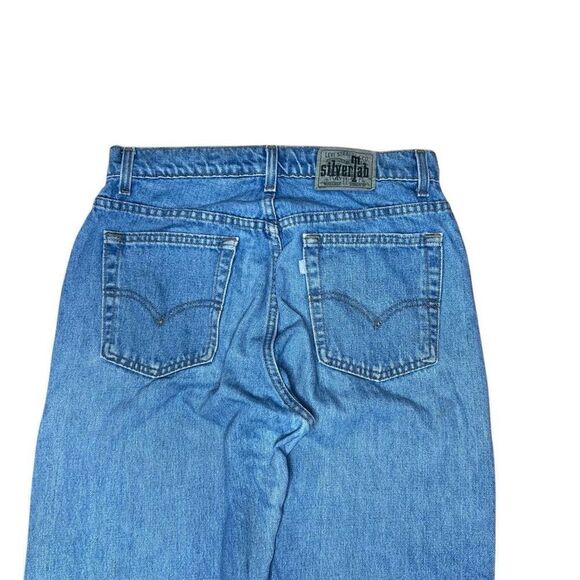 Vintage 90s Y2K Levi’s Silver Tab Baggy Loose Jeans Size 11/12 - Picture 5 of 9
